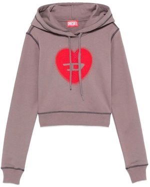 DIESEL 'F-Slimmy-Hood-S5' Hooded Sweater - Pink