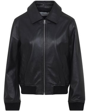 Yves Salomon Leather Jackets - Black