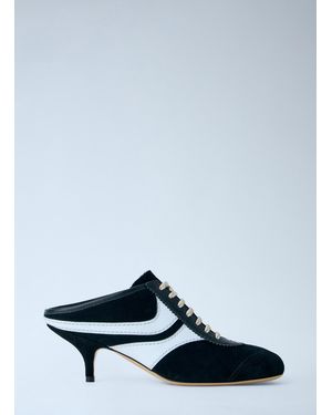 Dries Van Noten Lace-Up Mule Heels - Blue