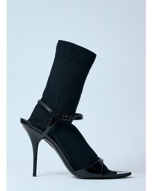 Balenciaga Avenue Sock 110Mm Heel Sandals - Blue