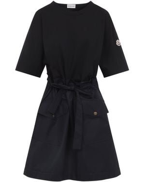 Moncler Cotton Mini Dress - Black
