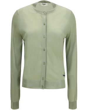 Fendi Cardigan Crewneck - Green