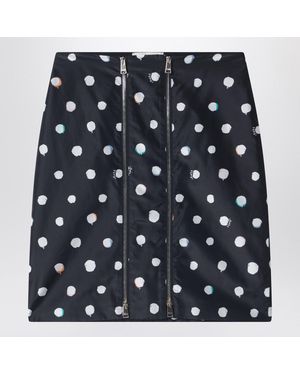 Fendi Printed Taffeta Skirt - Blue