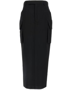 Rick Owens 'Firebanks' Skirt - Black