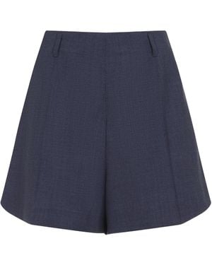 Givenchy Elegant Wool Bermudas For - Blue
