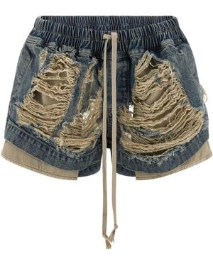 Rick Owens 'Fog Boxers' Shorts - Blue