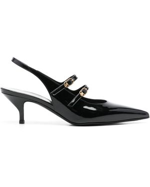 Celine Judy Patent Leather Pumps - Black