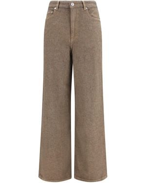 Ganni Lari Neppy Denim Jeans - Brown