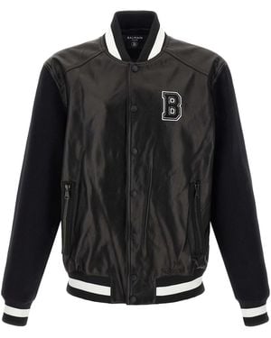 Balmain Bomber Jackets - Black