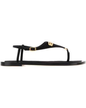 Balenciaga Embellished Sandals - Black