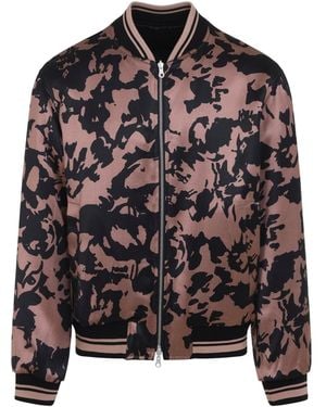 Dries Van Noten And Volker Viscose Bomber Jacket - Black