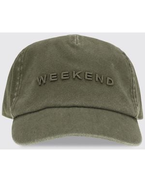 Weekend by Maxmara Cotton Baseball Cap With Logo - Green