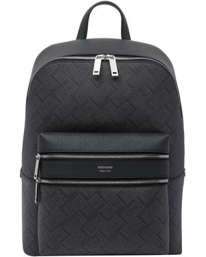 Ferragamo Monogram Backpack - Black