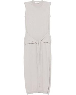 Lemaire Cotton Knotted Dress - White