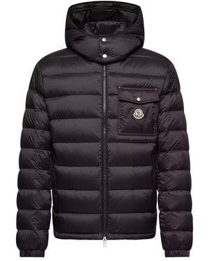 Moncler Piumino Corto Verith Con Cappuccio - Black
