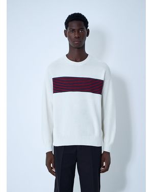 Visvim Cotton-And-Silk-Blend Sweater - White