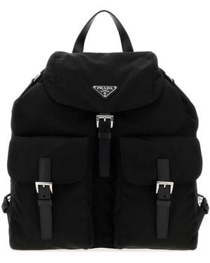 Prada Canvas Mini Backpack - Black