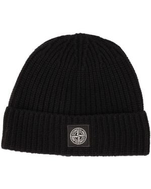 Stone Island Geelong Rws Wool Beanie - Black