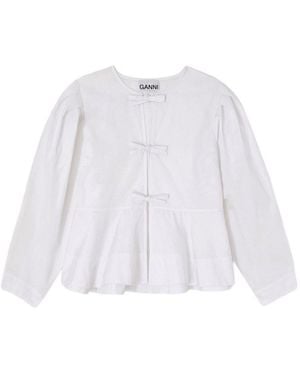 Ganni Organic Cotton Blouse - White