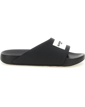 Givenchy Logo Slides - Black