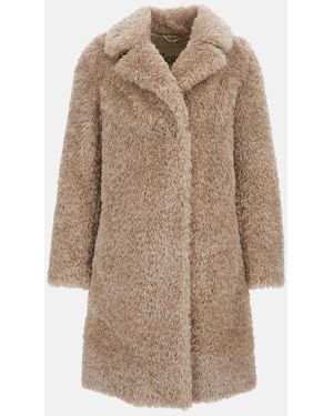 Herno Faux Fur Coat - Natural