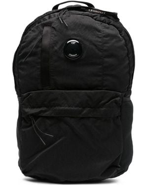 C.P. Company Logo Nylon Backpack - Black