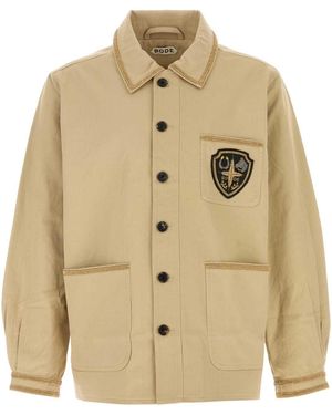 Bode Cotton Bullion Jacket - Natural