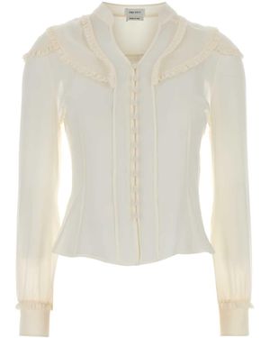 McQueen Chiffon Shirt - White