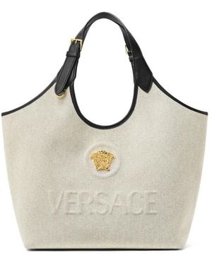 Versace Neutrals Tote Bags - Gray