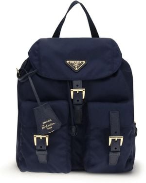 Prada 1978 Re-Edition Backpack - Blue