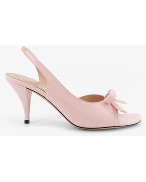 Dior Dior Dior Bow Leather Sandals - Pink