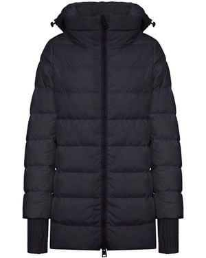 Herno Long Down Jacket With Hood - Blue