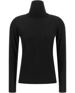 Max Mara 'Saluto' High Neck Sweater - Black