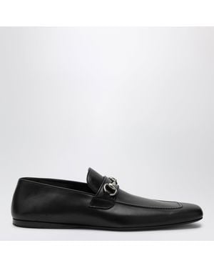 Gucci Horsebit Leather Moccasin - Black