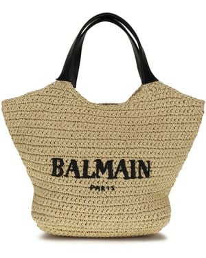 Balmain Tote Bag Mini Crochet - Metallic