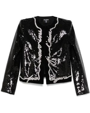 Balmain Jackets - Black