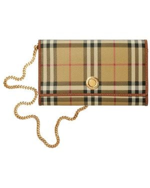 Burberry Neutrals Clutch Bags - Natural