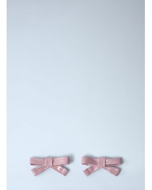 Balenciaga Bow Earrings - White
