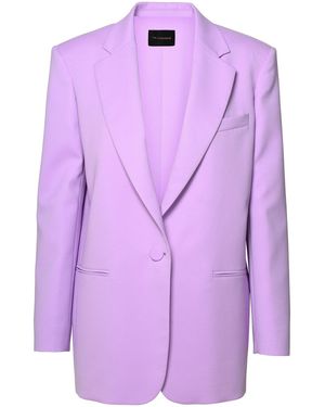 ANDAMANE Lilac Polyester Blazer - Purple