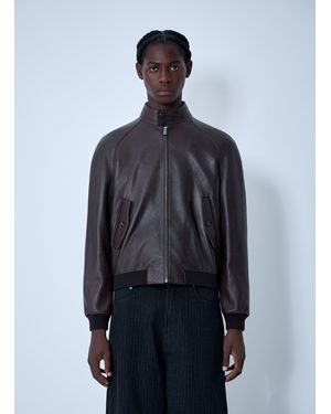 Prada Leather Jacket - Blue