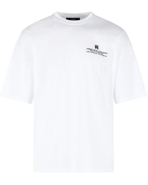 Amiri 'Built On Dreams' Cotton T-Shirt - White