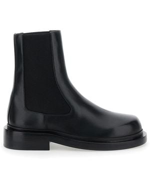 Jil Sander Boots With Elastic Side Pannels - Black