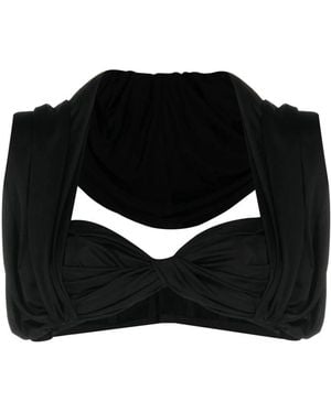 Saint Laurent Sleeveless Tops - Black