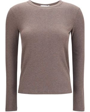 Max Mara Ribbed Long-Sleeve Sweater - Brown