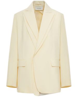 Sportmax Double Collar Blazer - Natural
