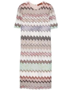 Missoni Zig Zag Short Dress - White