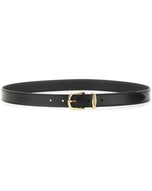 Isabel Marant Solid Buckle Belt - Black