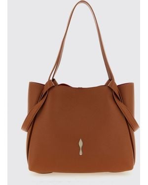 Christian Louboutin Shoulder Bag Leather - Brown