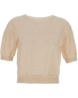 Lisa Yang Genevra Cashmere Top - White
