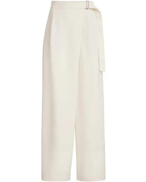 Brunello Cucinelli Linen Blend Pants - White